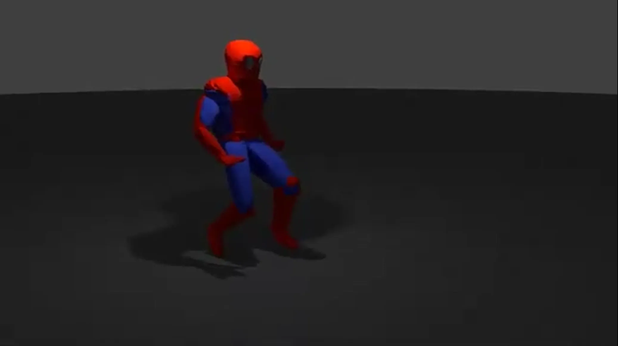 Spiderman model, built from scratch in Blender